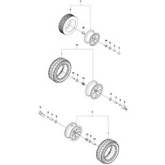 McCulloch M105-97F - 967206801 - 2013-01 - Wheels and Tyres Parts Diagram