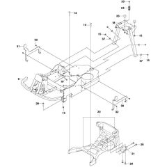 McCulloch M105-97F - 967207001 - 2013-01 - Chassis - Frame Parts Diagram
