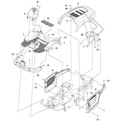 McCulloch M105-97F - 967207001 - 2013-01 - Cover Parts Diagram
