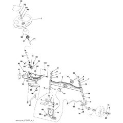 McCulloch M11577 - 96041009701 - 2010-04 - Steering Parts Diagram