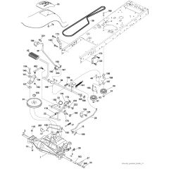 McCulloch M11577 - 96041011500 - 2010-03 - Drive Parts Diagram