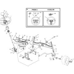 McCulloch M11577 - 96041012100 - 2010-03 - Steering Parts Diagram