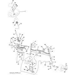 McCulloch M11577 - 96041021400 - 2010-09 - Steering Parts Diagram