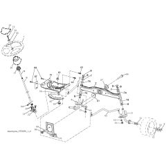 McCulloch M11577H - 96041021501 - 2011-08 - Steering Parts Diagram
