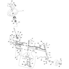 McCulloch M11577HRB - 96041012400 - 2010-03 - Steering Parts Diagram