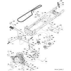 McCulloch M11577HRB - 96041012401 - 2010-03 - Drive Parts Diagram