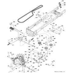 McCulloch M11577HRB - 96051001202 - 2011-03 - Drive Parts Diagram
