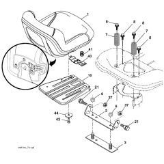 McCulloch M11577RB - 96041009900 - 2010-03 - Seat Parts Diagram