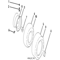 McCulloch M11577RB - 96041016500 - 2010-07 - Wheels and Tyres Parts Diagram