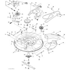 McCulloch M11577RB - 96041016503 - 2012-02 - Mower Deck - Cutting Deck Parts Diagram