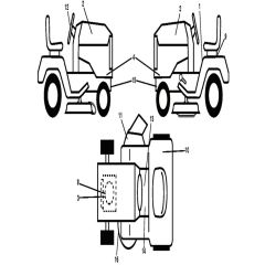 McCulloch M11577RB - 96051001101 - 2010-11 - Decals Parts Diagram
