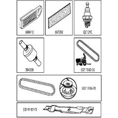 McCulloch M11577RB - 96051001101 - 2010-11 - Frequently Used Parts Parts Diagram