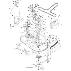 McCulloch M11597 - 96011023401 - 2007-03 - Mower Deck - Cutting Deck Parts Diagram
