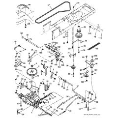 McCulloch M11597 - 96011023403 - 2009-04 - Drive Parts Diagram
