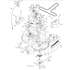 McCulloch M11597 - 96011023403 - 2009-04 - Mower Deck - Cutting Deck Parts Diagram