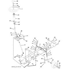 McCulloch M11597 - 96011023403 - 2009-04 - Steering Parts Diagram