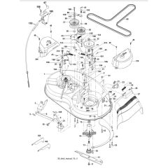 McCulloch M11597 - 96011023404 - 2009-04 - Mower Deck - Cutting Deck Parts Diagram