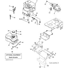 McCulloch M11597 - 96011023405 - 2010-03 - Engine Parts Diagram