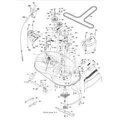 McCulloch M11597 - 96011023406 - 2010-03 - Mower Deck - Cutting Deck Parts Diagram