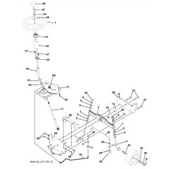 McCulloch M11597 - 96011023406 - 2010-03 - Steering Parts Diagram