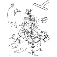 McCulloch M11597 - 96011023407 - 2010-07 - Mower Deck - Cutting Deck Parts Diagram