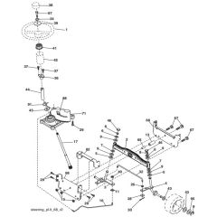 McCulloch M11597 - 96011023407 - 2010-07 - Steering Parts Diagram