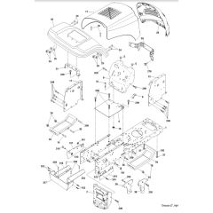 McCulloch M11597 - 96011023408 - 2010-07 - Chassis & Enclosures Parts Diagram
