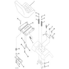 McCulloch M11597 - 96011023700 - 2008-06 - Seat Parts Diagram