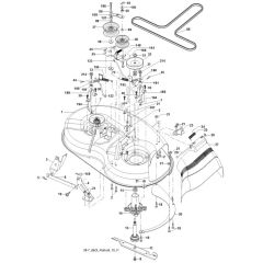 McCulloch M11597 - 96011023701 - 2009-04 - Mower Deck - Cutting Deck Parts Diagram