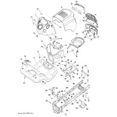 McCulloch M11597 - 96041026601 - 2012-01 - Chassis & Enclosures Parts Diagram