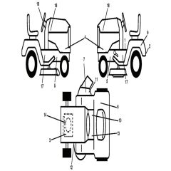 McCulloch M11597 - 96041026601 - 2012-01 - Decals Parts Diagram