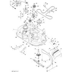 McCulloch M11597 - 96041026601 - 2012-01 - Mower Deck - Cutting Deck Parts Diagram