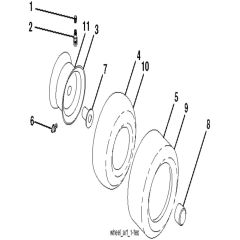 McCulloch M11597 - 96041026601 - 2012-01 - Wheels and Tyres Parts Diagram