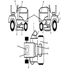 McCulloch M11597 - 96041026602 - 2012-08 - Decals Parts Diagram