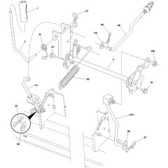 McCulloch M115-77T - 2014-05 - Mower Lift - Deck Lift Parts Diagram