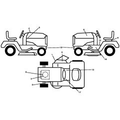 McCulloch M115-77T - 96041028600 - 2012-10 - Decals Parts Diagram