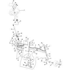 McCulloch M115-77T - 96041028701 - 2013-05 - Steering Parts Diagram