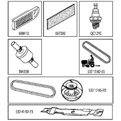 McCulloch M115-77TC - 96051005800 - 2012-10 - Frequently Used Parts Parts Diagram