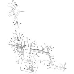 McCulloch M115-77TC - 96051005900 - 2012-10 - Steering Parts Diagram