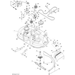 McCulloch M115-97 - 96041026603 - 2013-06 - Mower Deck - Cutting Deck Parts Diagram