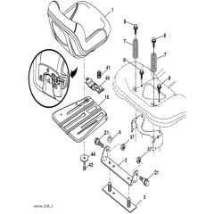 McCulloch M115-97 - 96041026603 - 2013-06 - Seat Parts Diagram