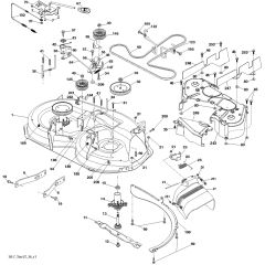 McCulloch M115-97T - 96041037600 - 2014-06 - Mower Deck - Cutting Deck Parts Diagram