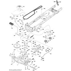McCulloch M115-97T - 96041037601 - 2016-03 - Drive Parts Diagram