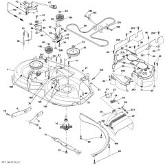 McCulloch M115-97T - 96041037601 - 2016-03 - Mower Deck - Cutting Deck Parts Diagram