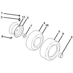 McCulloch M125107 - 96041026900 - 2011-09 - Wheels and Tyres Parts Diagram