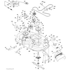 McCulloch M125107T - 96041029000 - 2012-08 - Mower Deck - Cutting Deck Parts Diagram