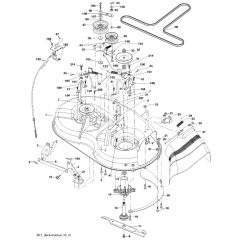 McCulloch M12538 - 96011030300 - 2011-09 - Mower Deck - Cutting Deck Parts Diagram