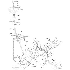 McCulloch M12538 - 96011030300 - 2011-09 - Steering Parts Diagram