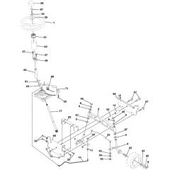McCulloch M12592RB - 96061016202 - 2008-05 - Steering Parts Diagram