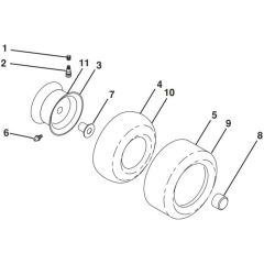 McCulloch M12592RB - 96061016203 - 2010-03 - Wheels and Tyres Parts Diagram